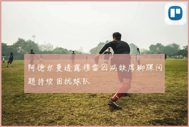 阿德尔曼透露穆雷因病缺席脚踝问题持续困扰球队